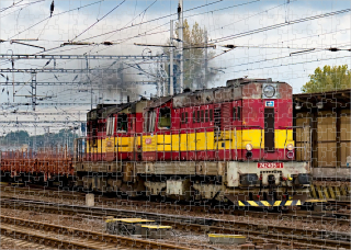 puzzle s lokomotivou 742 435-1