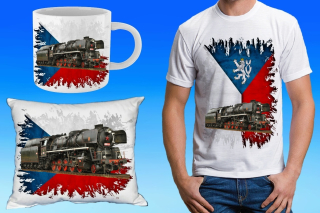 dárkový set s lokomotivou 556