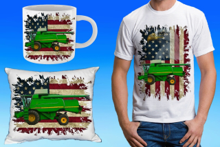 dárkový set s kombajnem John Deere 9660