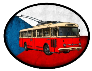 nášivka s trolejbusem ŠKODA