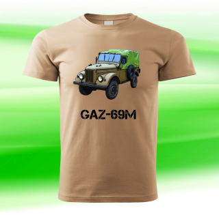 tričko s vojenskou technikou GAZ-69M