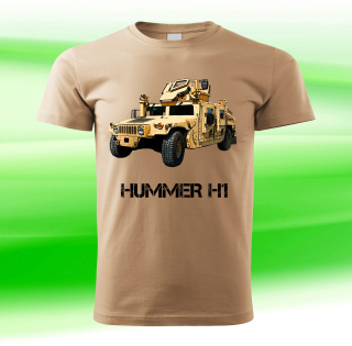 tričko s vojenskou technikou Hummer H1
