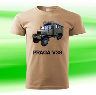 tričko s vojenskou technikou PRAGA V3S