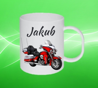 Plastový hrneček motorka s vlastním jménem