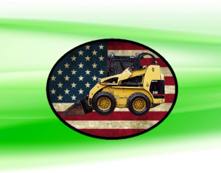 nášivka s bagrem Caterpillar 248D