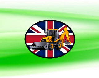 nášivka s bagrem JCB 3CX