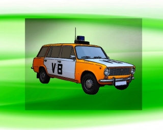 POLICIE Československo LADA DTF nažehlovačka 3x5cm