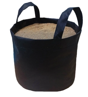 Moon River textilní květináč černý objem 5 l rozměr 20x20 cm